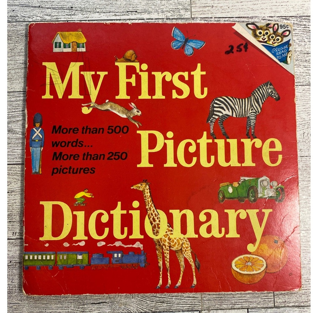 My First Picture Dictionary Katherine Howard 1978 Vintage Random House Kids Book